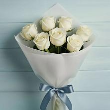 Букет 7 Белых роз Эдлесс Лав в Грушевском