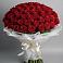 Букет 101 Красная роза Блэк Мэджик в Грушевском