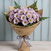 Букет цветов из:  Хризантемы #REPLACE_PRED# Грушевском