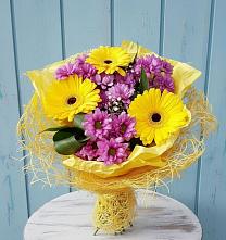 Букет цветов из:  Хризантемы и Герберы в Грушевском