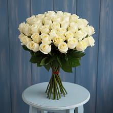 Букет 51 Белая роза Эдлесс Лав #REPLACE_PRED# Грушевском