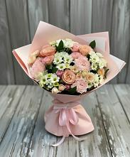 Букет цветов из:  Гвоздики, Розы и Хризантемы в Грушевском
