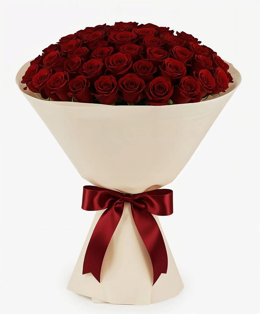 Букет 101 Бордовая роза Блэк Бакарра в Грушевском