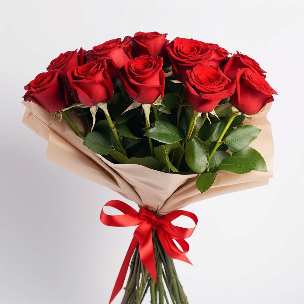 Букет 11 Красных роз Эдлесс Лав в Грушевском