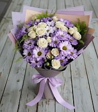 Букет цветов из:  Хризантемы и Розы в Грушевском