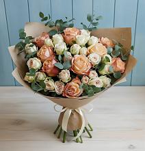 Букет цветов из:  Альстромерии и Розы в Грушевском