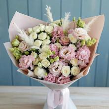 Букет цветов из:  Альстромерии и Розы #REPLACE_PRED# Грушевском